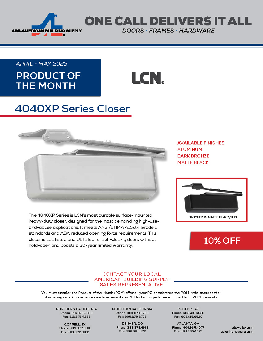 ABS Product Of The Month flyer